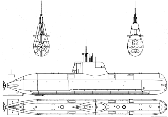 HS Papanikolis [Type 214 Submarine] - drawings, dimensions, figures